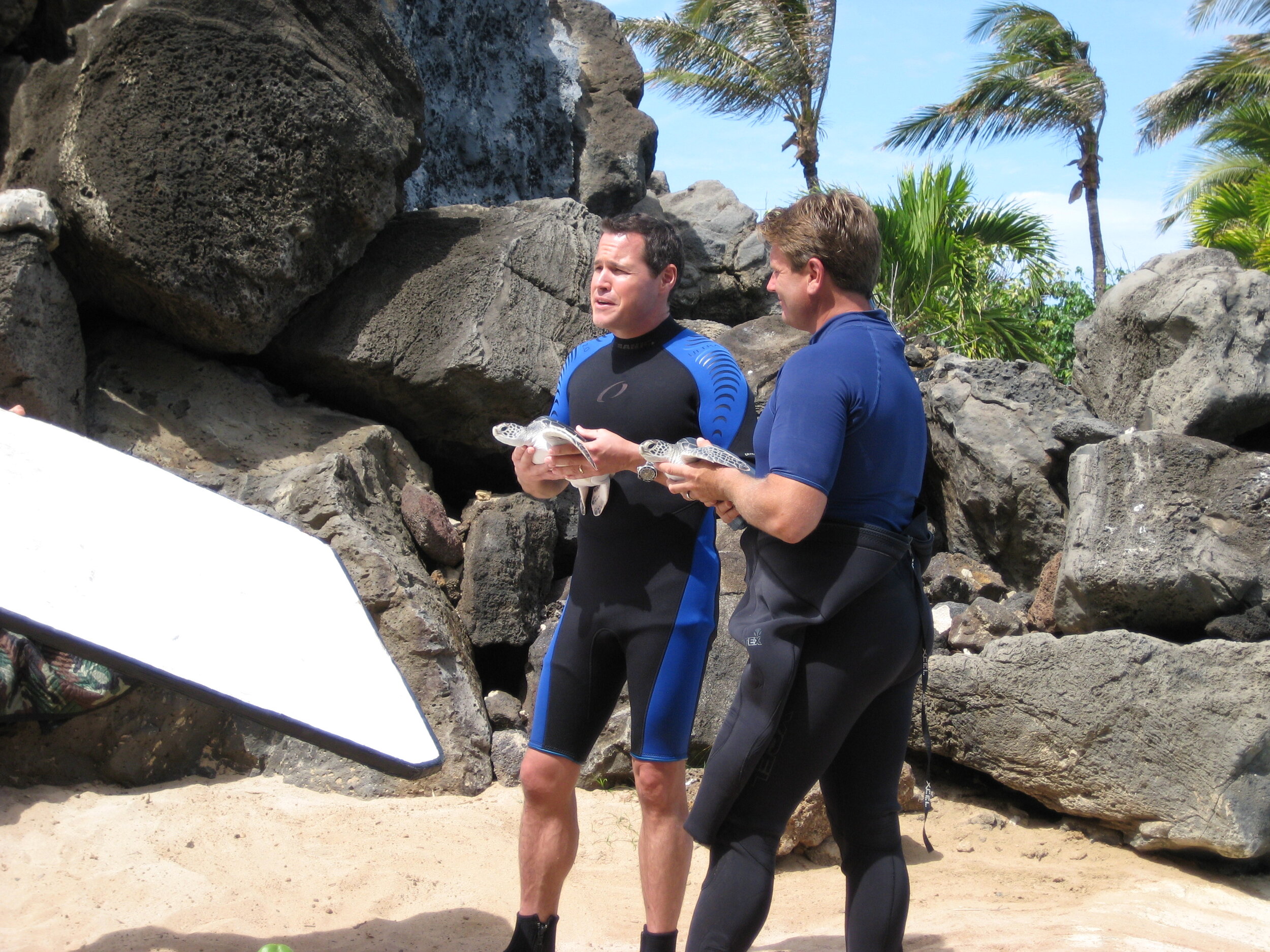 Shooting a Nim's Island special with Jeff Corwin in Hawaii
