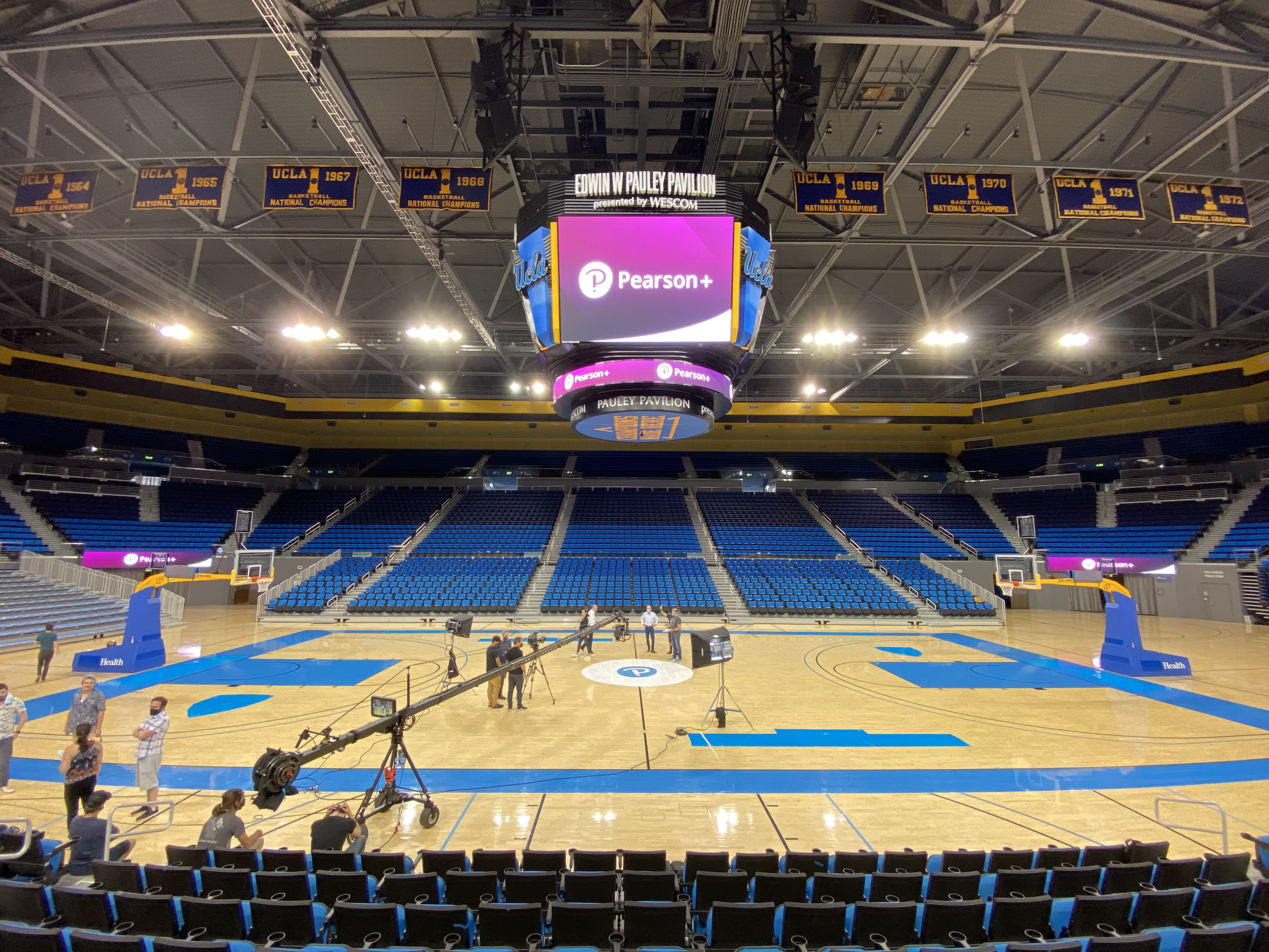 Pearson+ Shoot at UCLA's Pauley Pavilion 