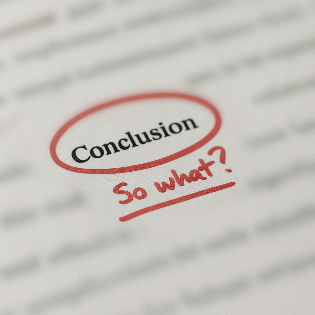 Why Your Conclusion Feels Flat (and How to Fix It)