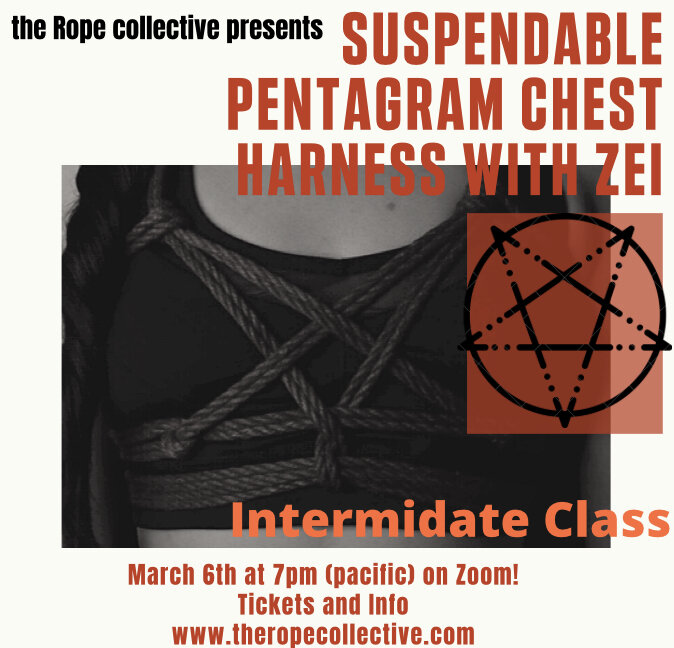 Suspendable Pentagram Chest Harness with Zei — the Rope collective