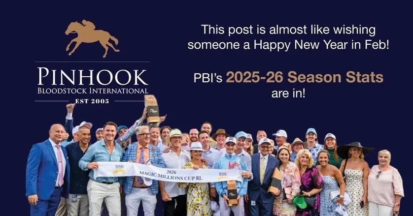 A little late with the season wrap-up, but proud of what PBI selected horses achieved in 2025&ndash;26

At Pinhook, the approach has always been pretty simple &mdash; work with integrity, find value and let the results speak for themselves.

A big th