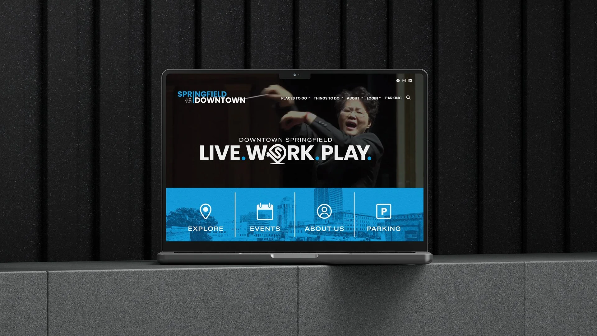 Homepage and website redesign with updated icons