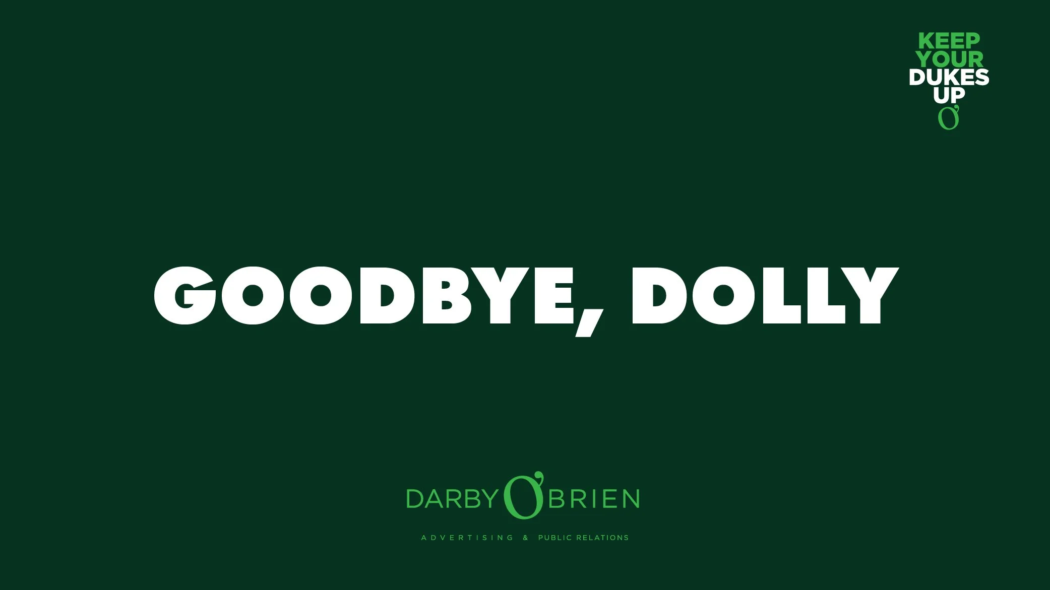 Goodbye, Dolly