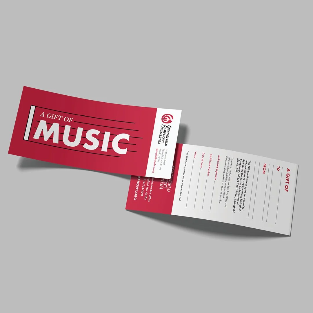 Giftcard vouchers, give the gift of music