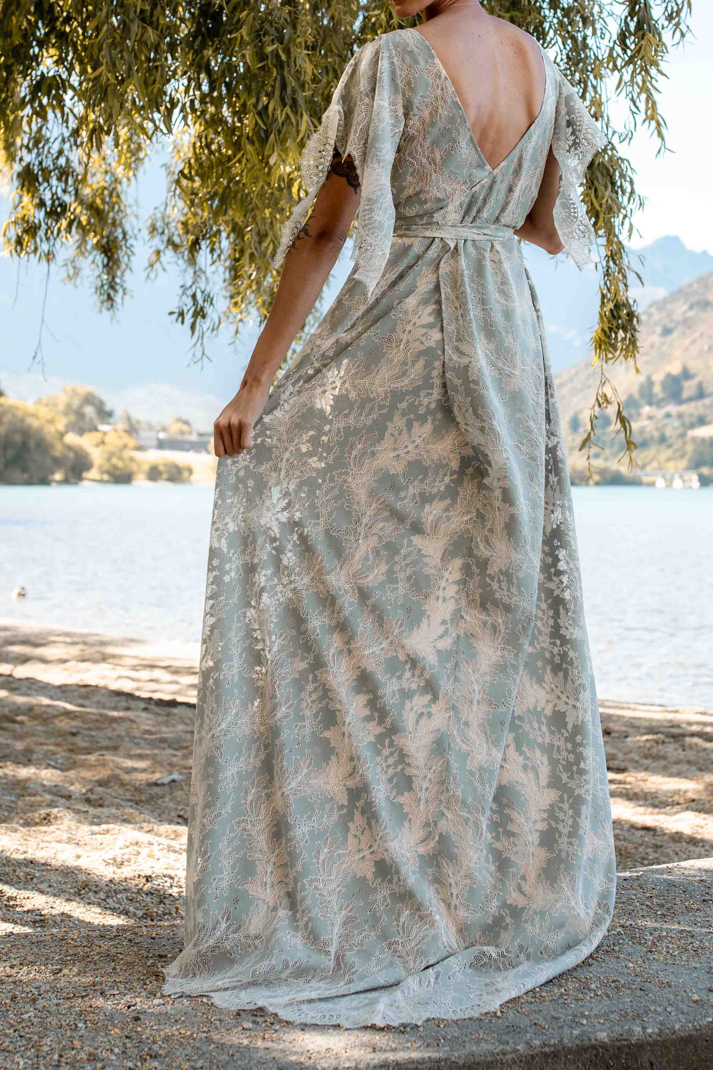 Sofia Wrap Dress in Sage w Nude Slip - Nemo Bridal Couture Queenstown New Zealand 0V9A2328.jpg