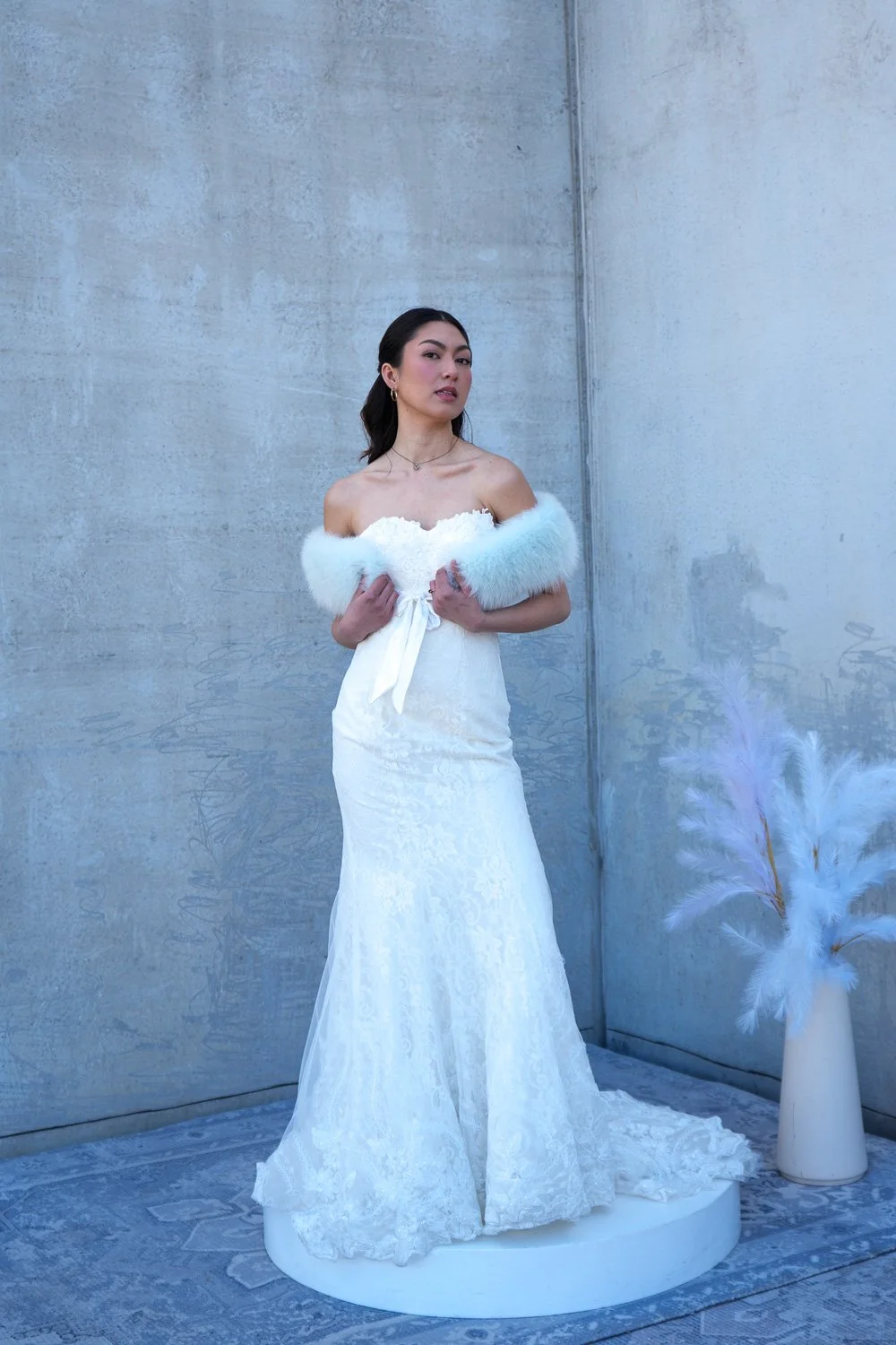Nemo - Heather Dress - Pale Blue Fur Stole - 5487.jpg