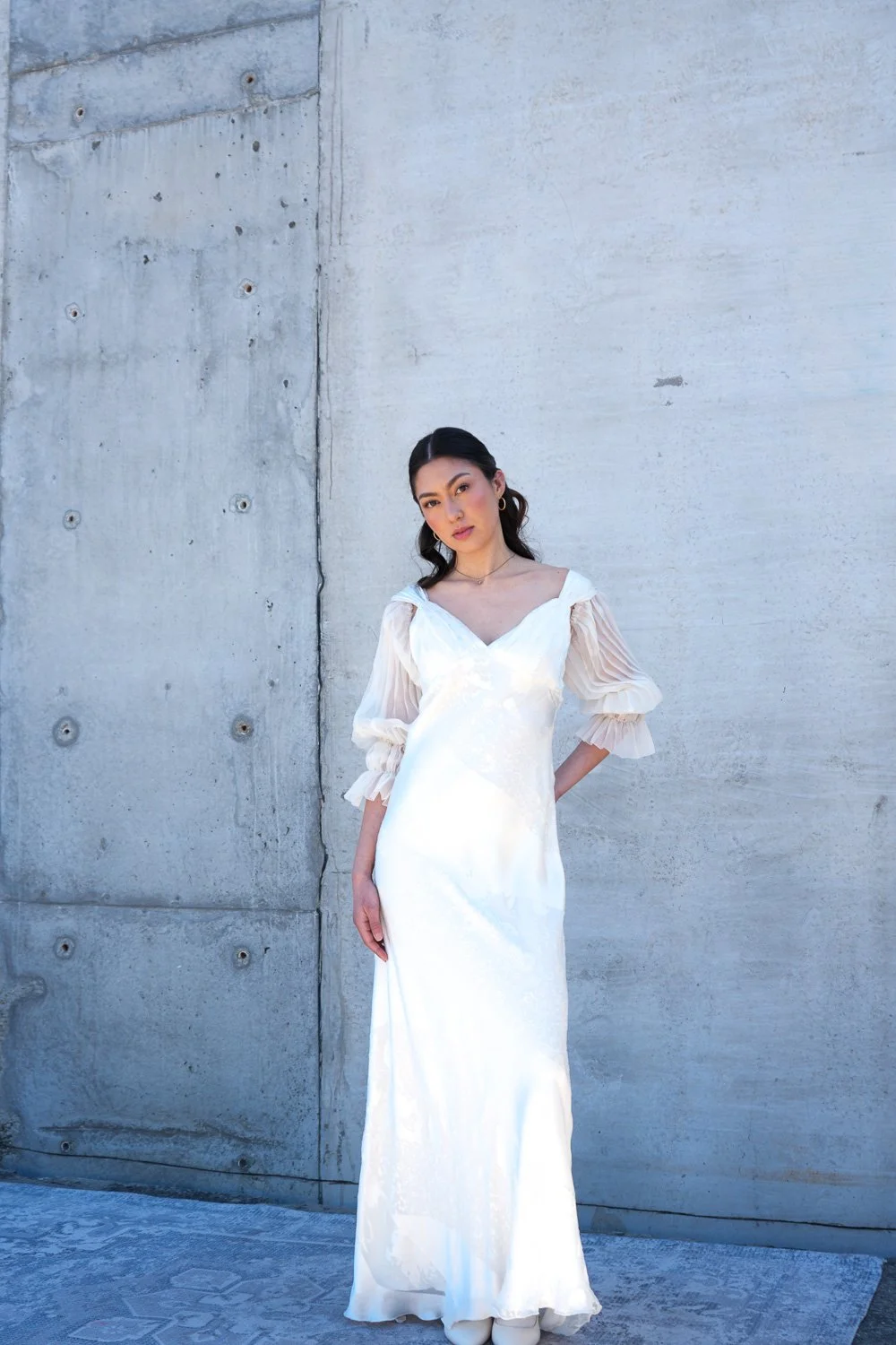 Nemo - Monica Dress - Silk Organza Pleated Sleeve - 5632.jpg