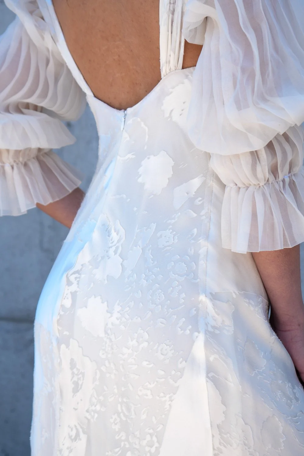 Nemo - Monica Dress - Silk Organza Pleated Sleeve - 5643.jpg
