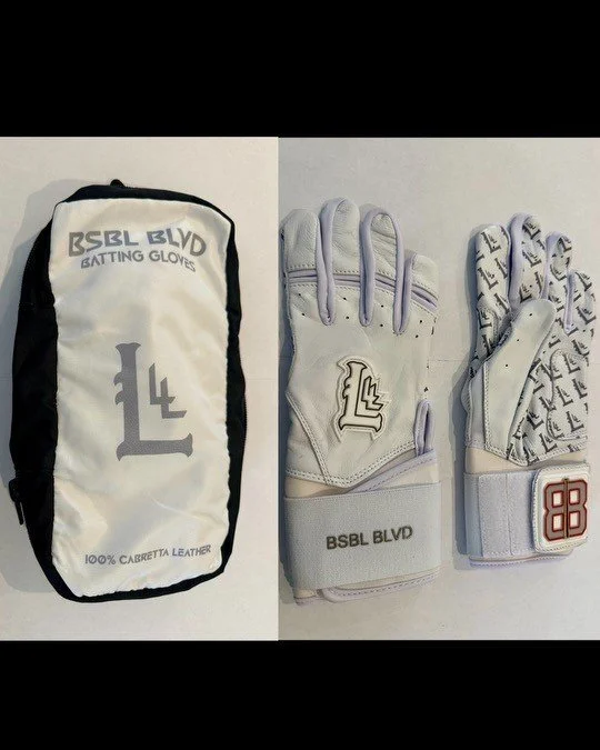 BSBL Blvd Batting Gloves-White