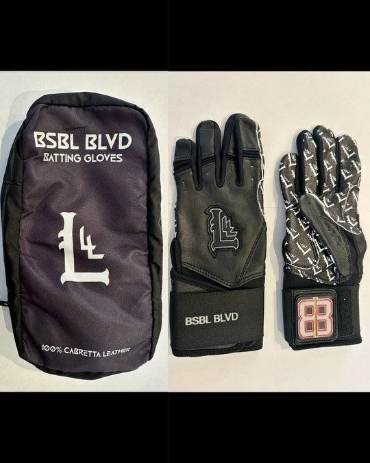BSBL Blvd Batting Gloves-Black