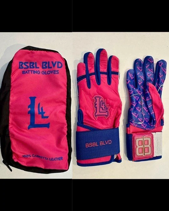 BSBL Blvd Batting Gloves-Hot Pink/Purple