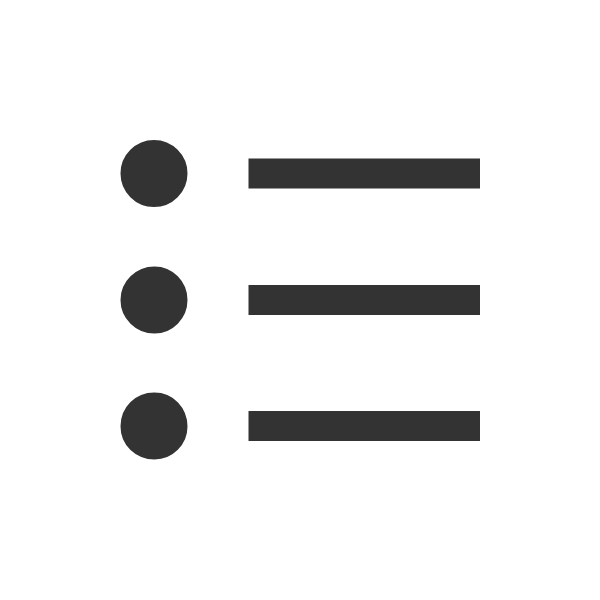 Squarespace text block formatting icon for bullet point lists