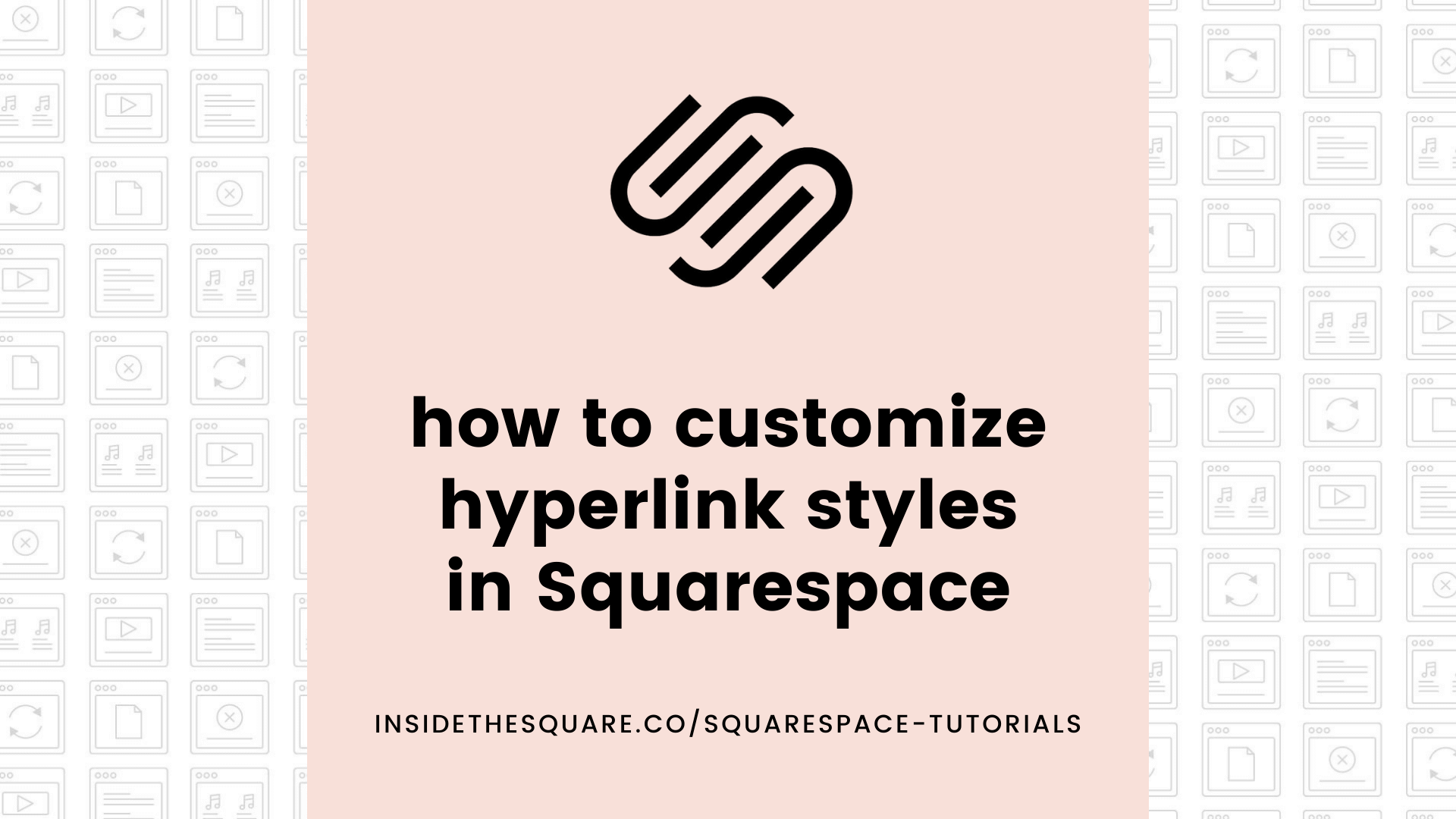 How To Style Hyperlinks In Squarespace Squarespace Tutorial InsideTheSquare co