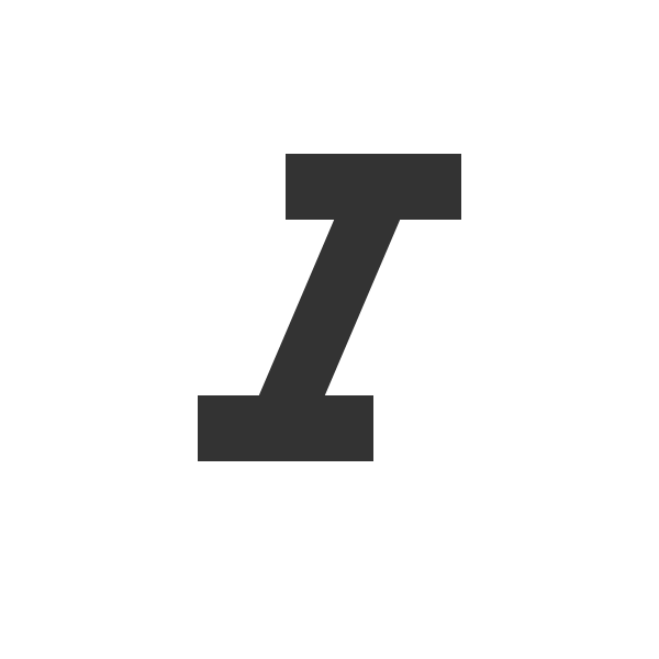 Squarespace text block formatting icon for italic text