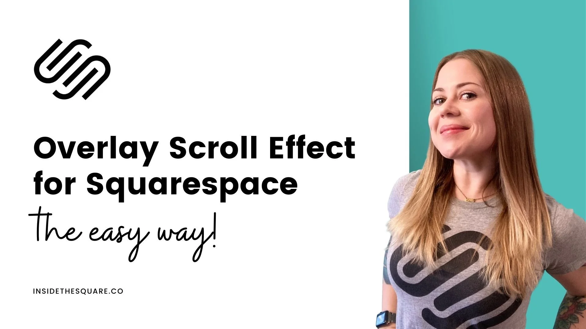 How to create an overlay scroll effect in Squarespace // Squarespace