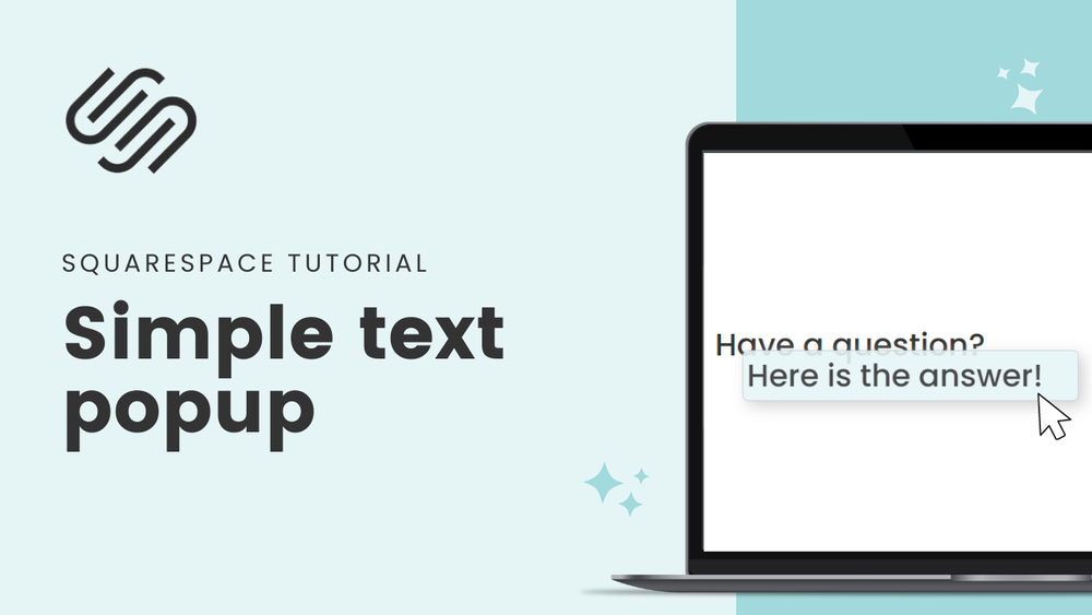 skranke Indsigtsfuld alligevel How To Create A Text Popup in Squarespace // Create a Custom Tooltip in  Squarespace — InsideTheSquare.co