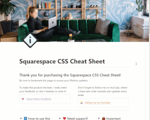 Becca's Squarespace CSS Cheat Sheet - InsideTheSquare Code Collection ...