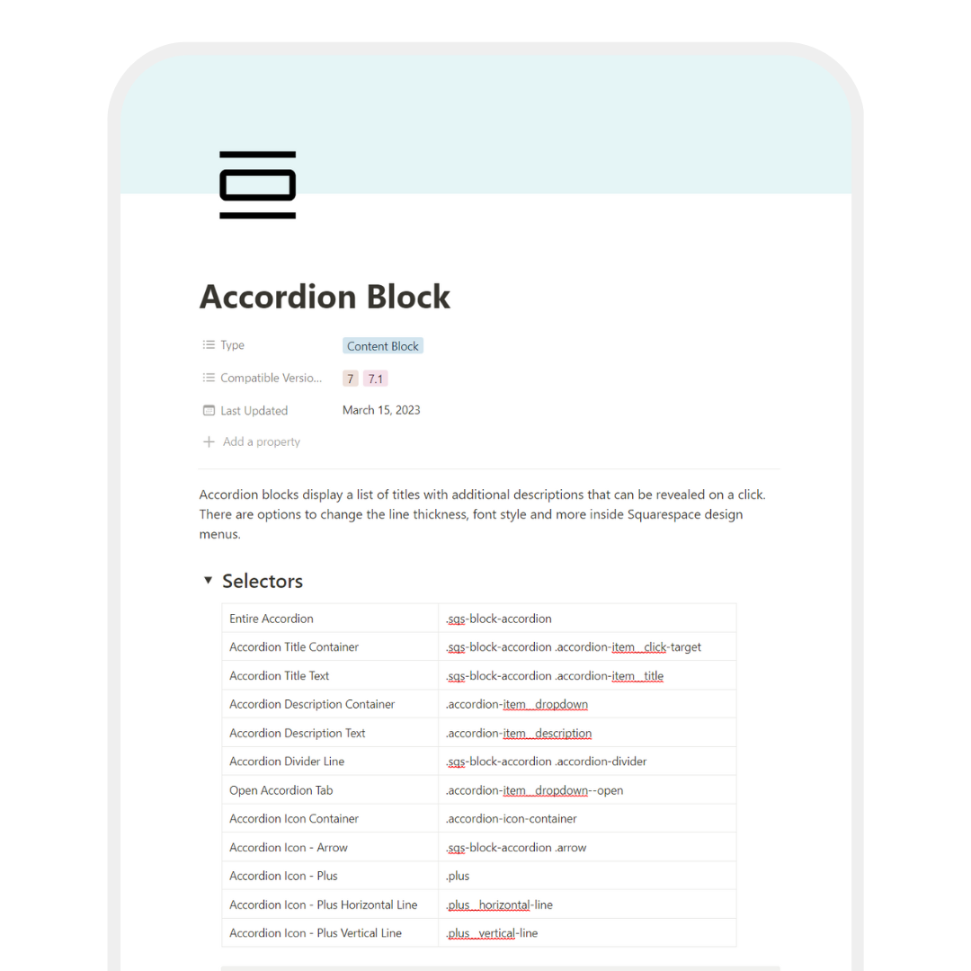 Squarespace CSS Cheat Sheet - Digital Update — InsideTheSquare.co
