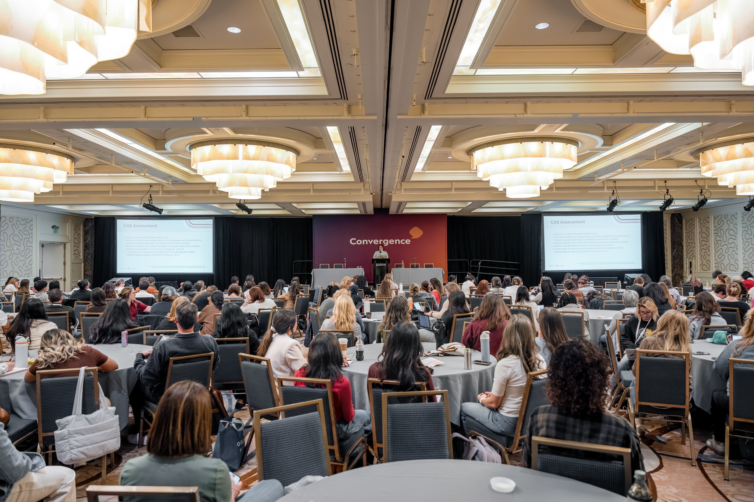 Dr. Katherine McKernan-McCracken presents on childhood apraxia of speech (CAS) to an audience of SLPs at the California Speech-Language Hearing Association (CSHA) Convergence conference in 2026. 