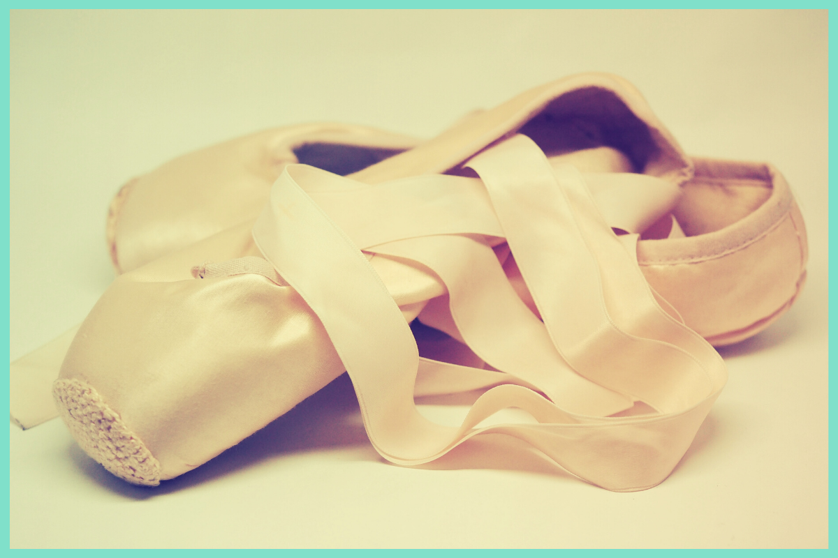 Ballet pointe shoes