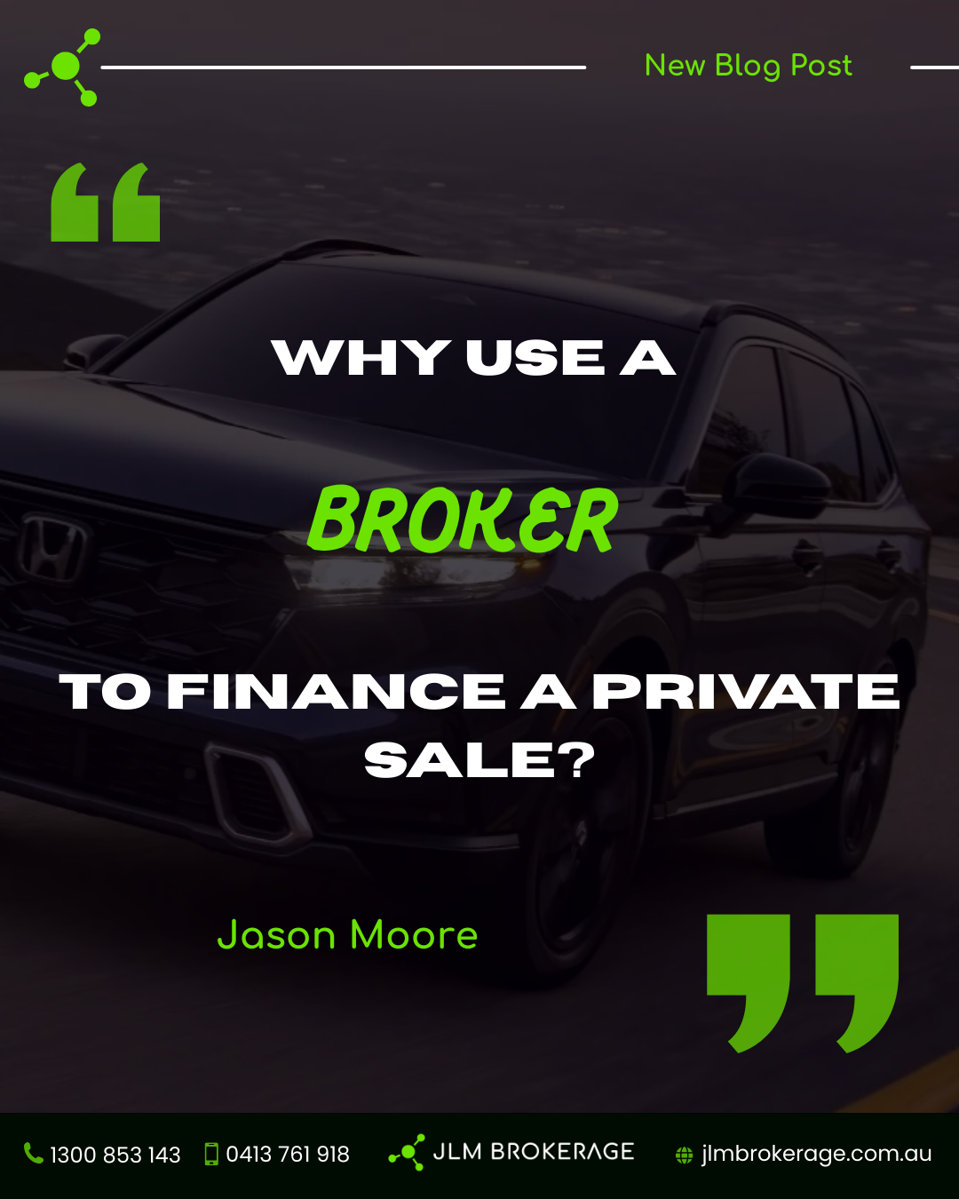 Why Use a Broker to Finance a Private Sale?