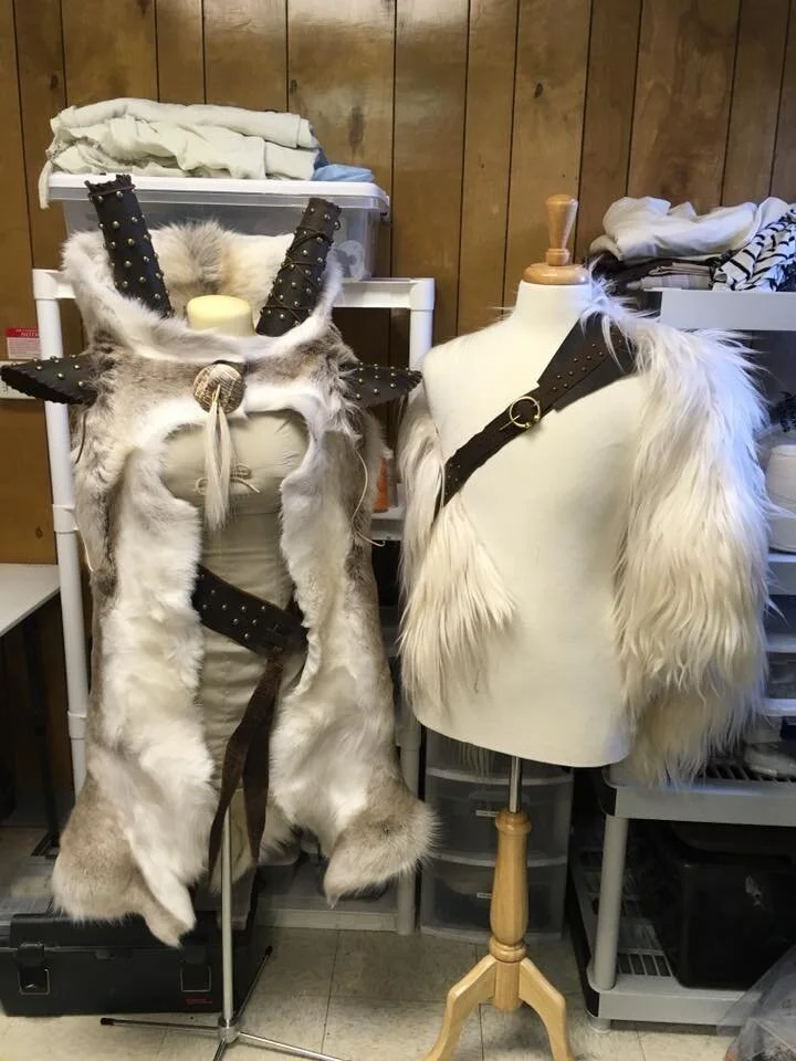 whole hides and skins draping for Midnight Texas S1
