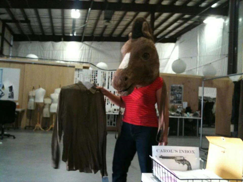 Sometimes when you're asking your boss a silly question, it's good to dress the part.