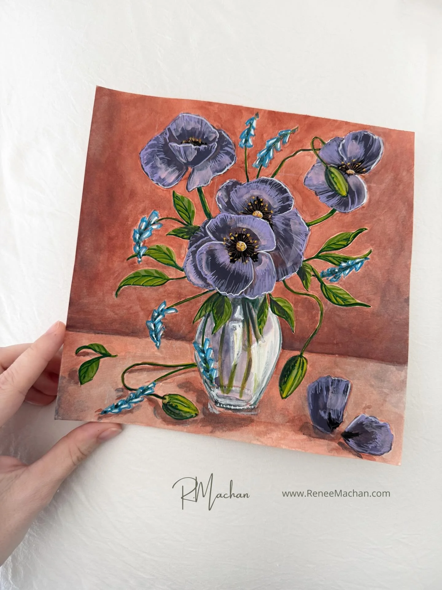 &ldquo;Purple Poppies&rdquo;

#purplepoppies
poppy flowers
floral still life
#glass vase
purple flowers
#botanicalart
#flowerpainting
poppy bouquet
#stilllifeflorals
blossoms
floral art work