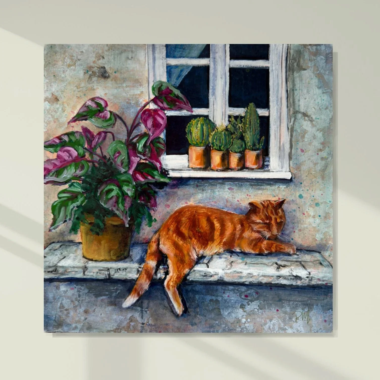 "Afternoon Reverie", Limited Edition Fine Art Print Giclee on Canvas