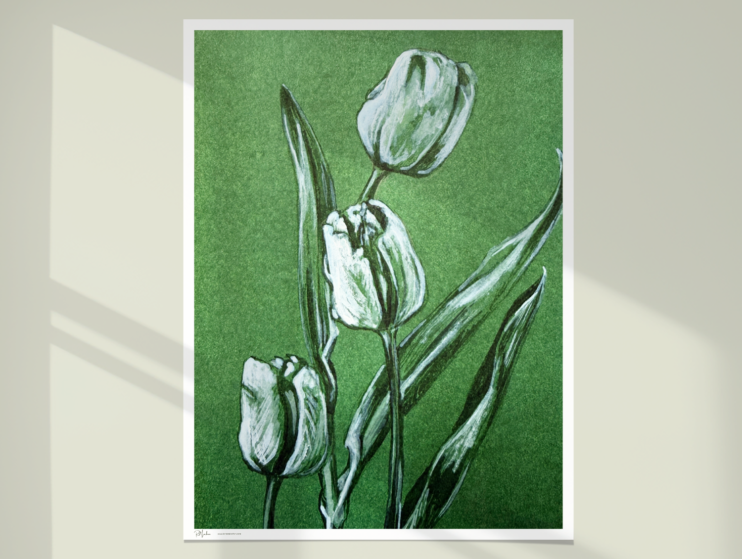 tulip on wall poster mockup.png
