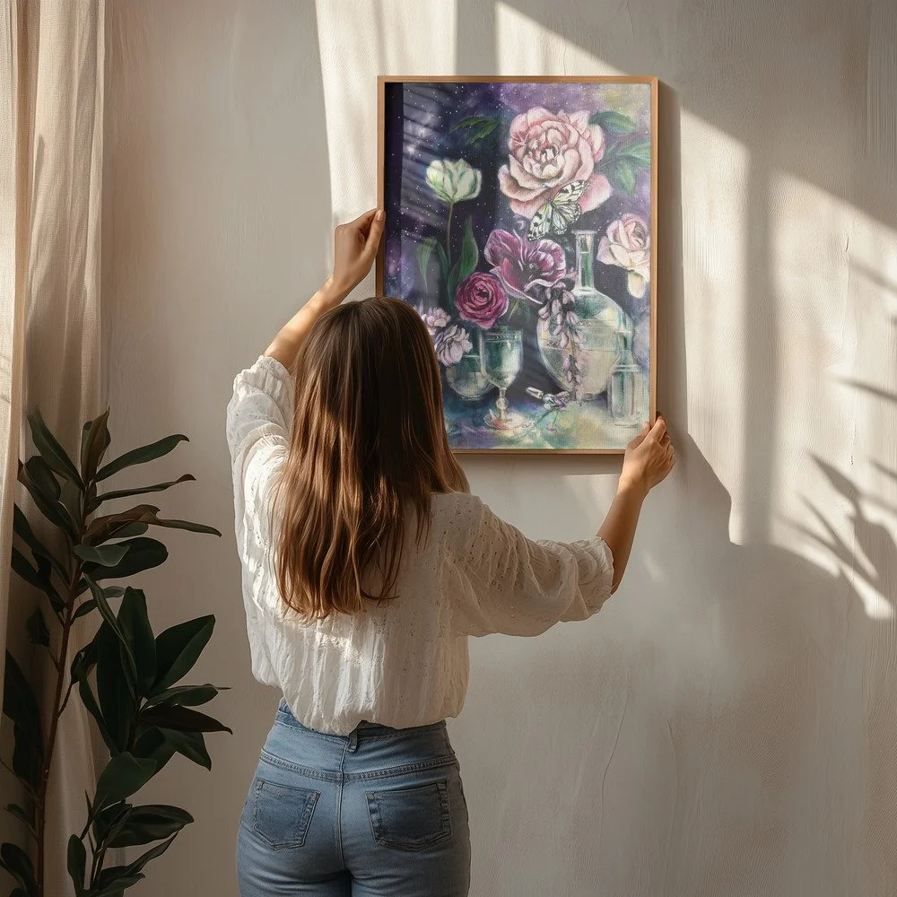 Stary Still Life botanical Oil Painting by Renee Machan 4.jpg