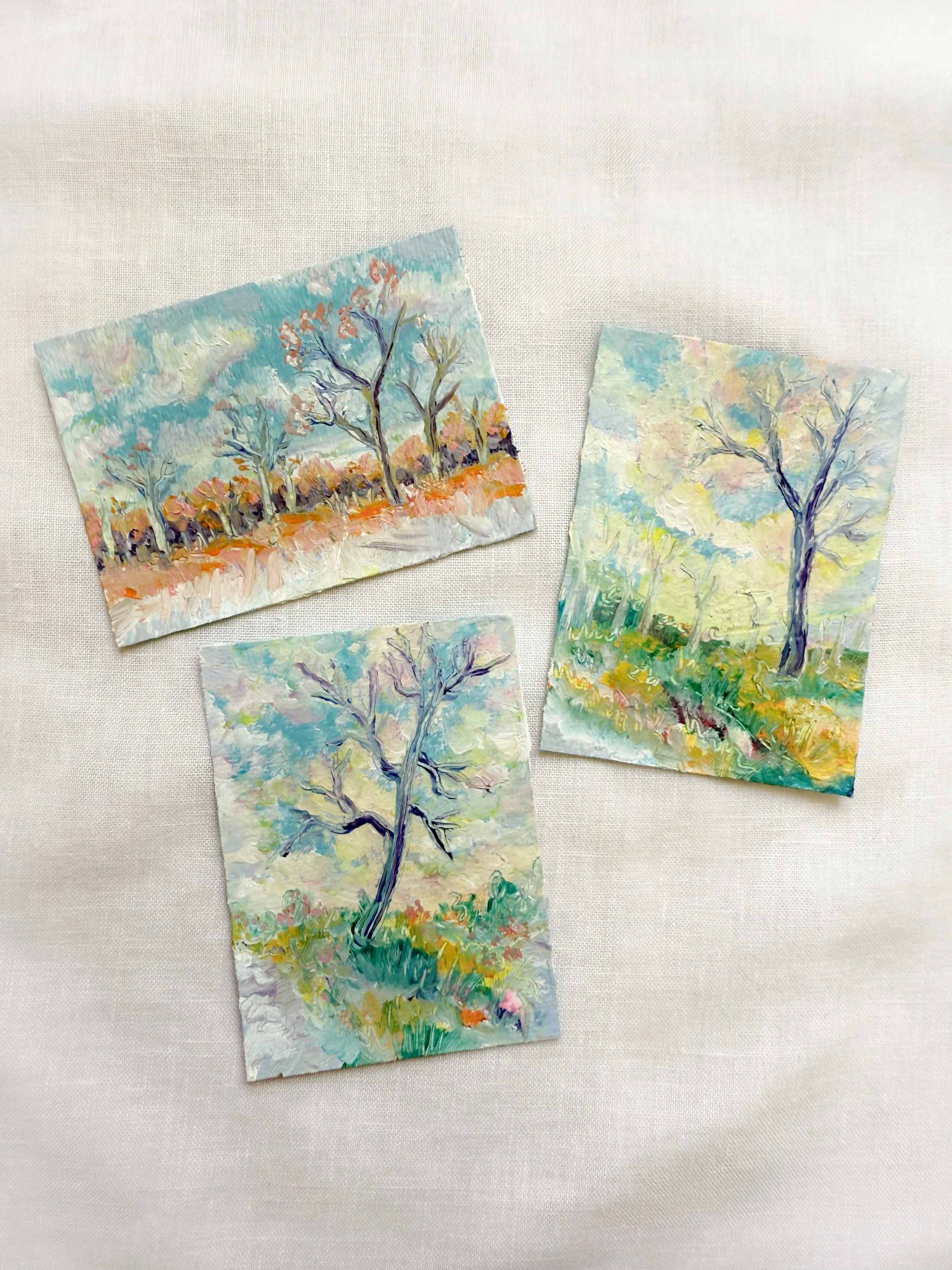 three abstract landscapes by Renee Machan.jpg