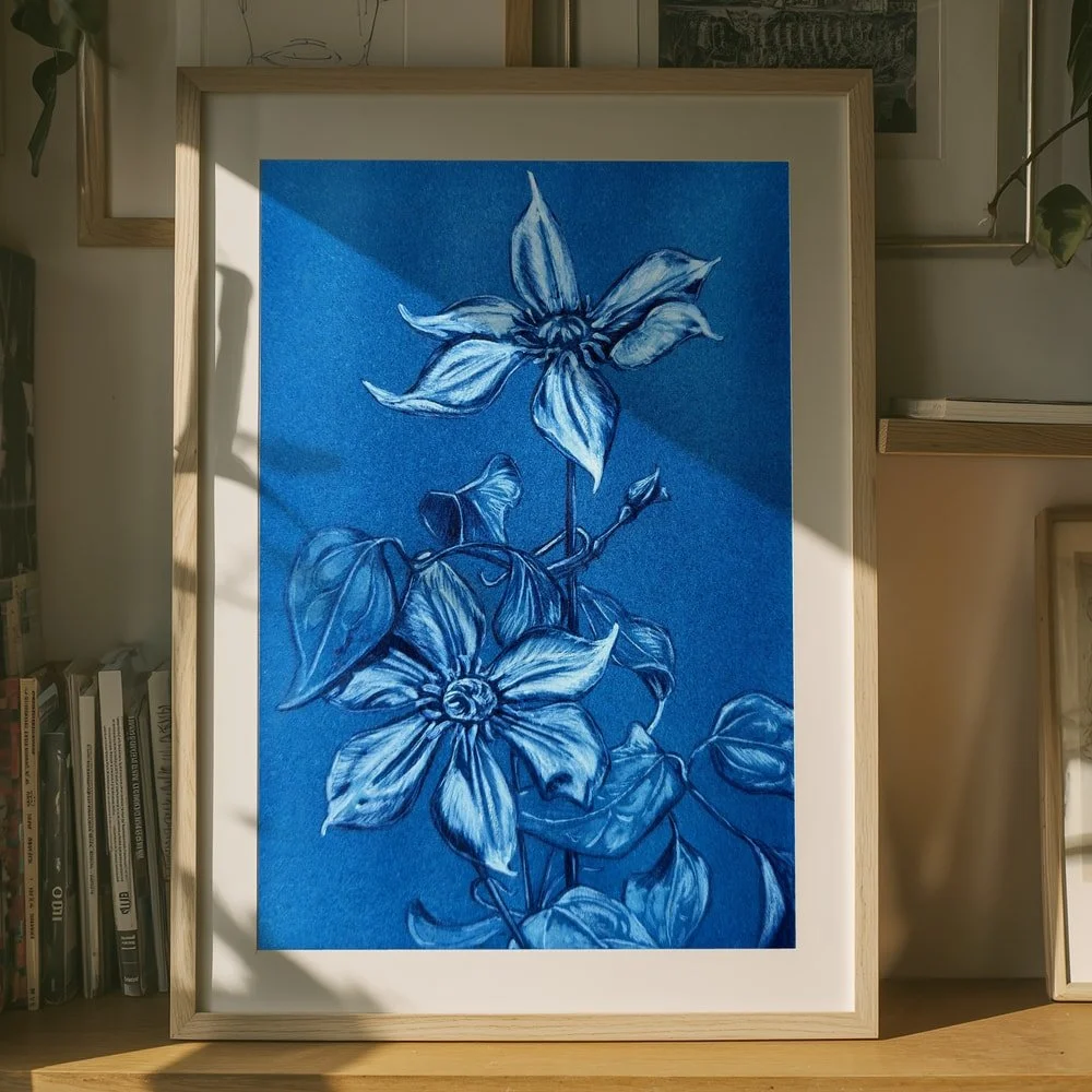 Clematis by Renee Machan fine art print mockup 1.jpg