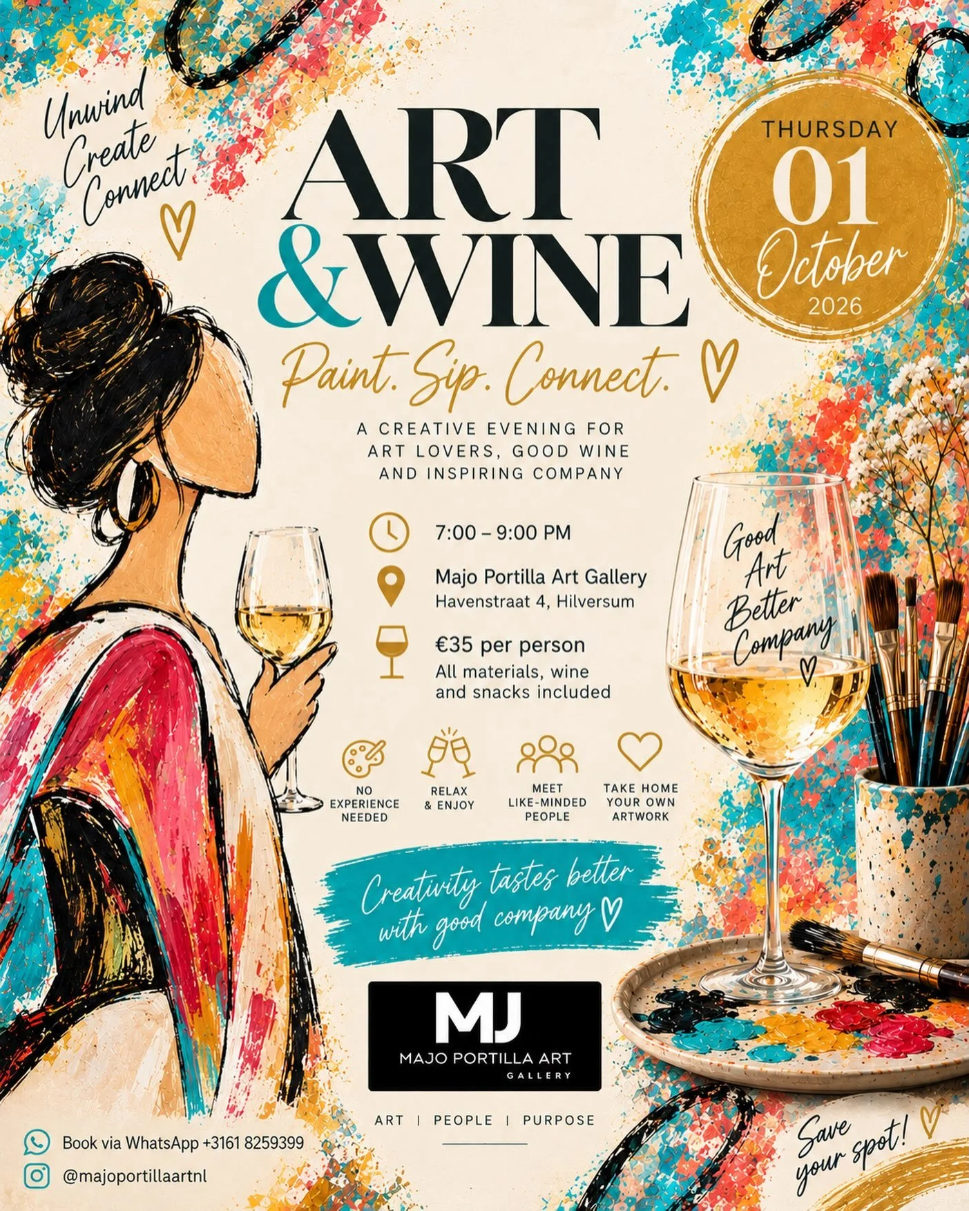 Next one Thursday 01 Oct! Book via Whatsapp +3161 8259399
