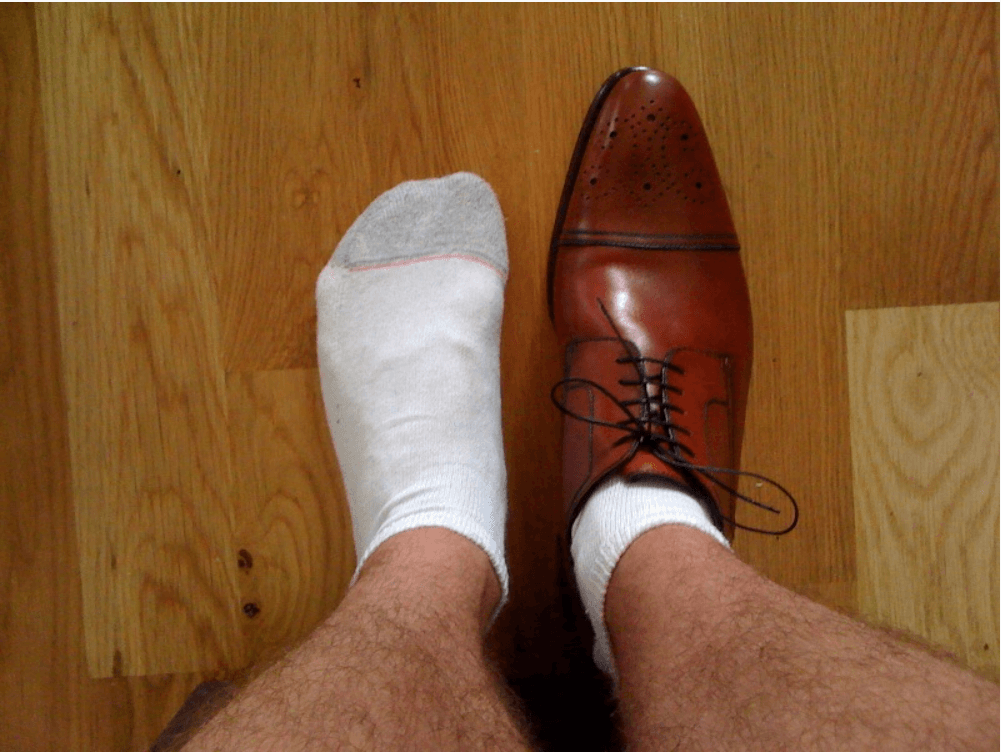 leather shoes too big