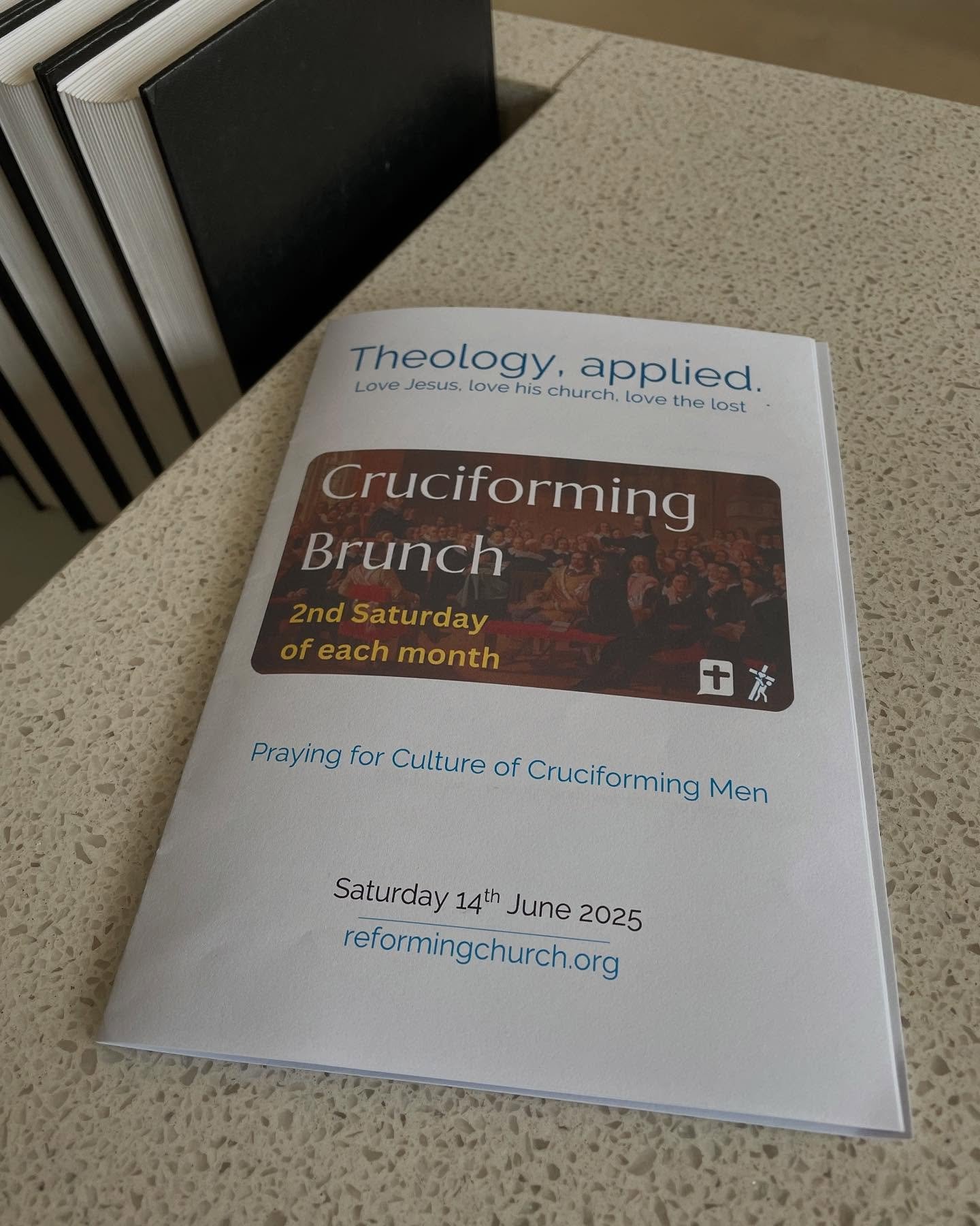 This morning, Cruciforming Men met to encourage one another. 

We heard God speak from the Scriptures.

We read from theologians of the past.

We sang a Cappella.

We beheld the beauty of the church, the queen of heaven in the face of the King who is