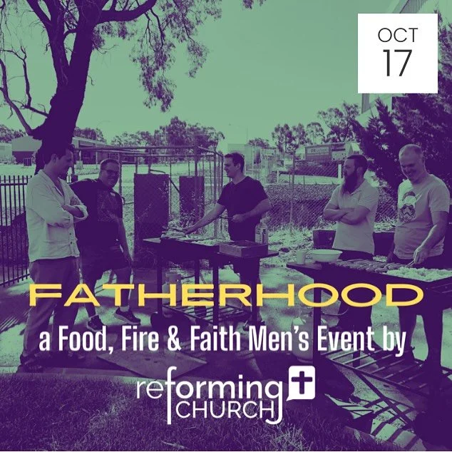 Friday night 17th September we&rsquo;re hosting a &lsquo;Food, Fire &amp; Faith&rsquo; Men&rsquo;s Event, with the second event on the topic of &lsquo;Fatherhood&rsquo;.

Come along for a bonfire at the Wall&rsquo;s homestead, and we&rsquo;ll talk al