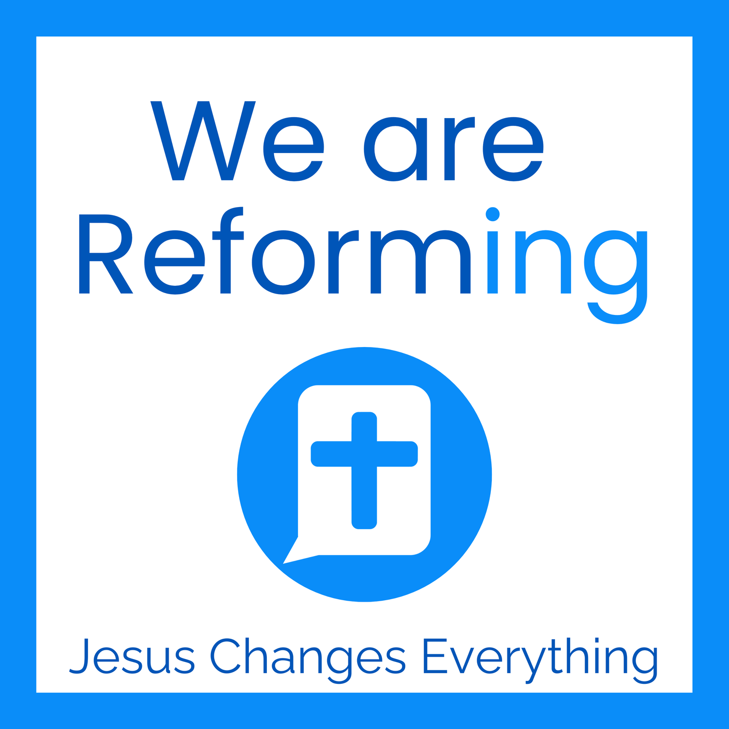 Welcome to “We are Reforming” episode artwork
