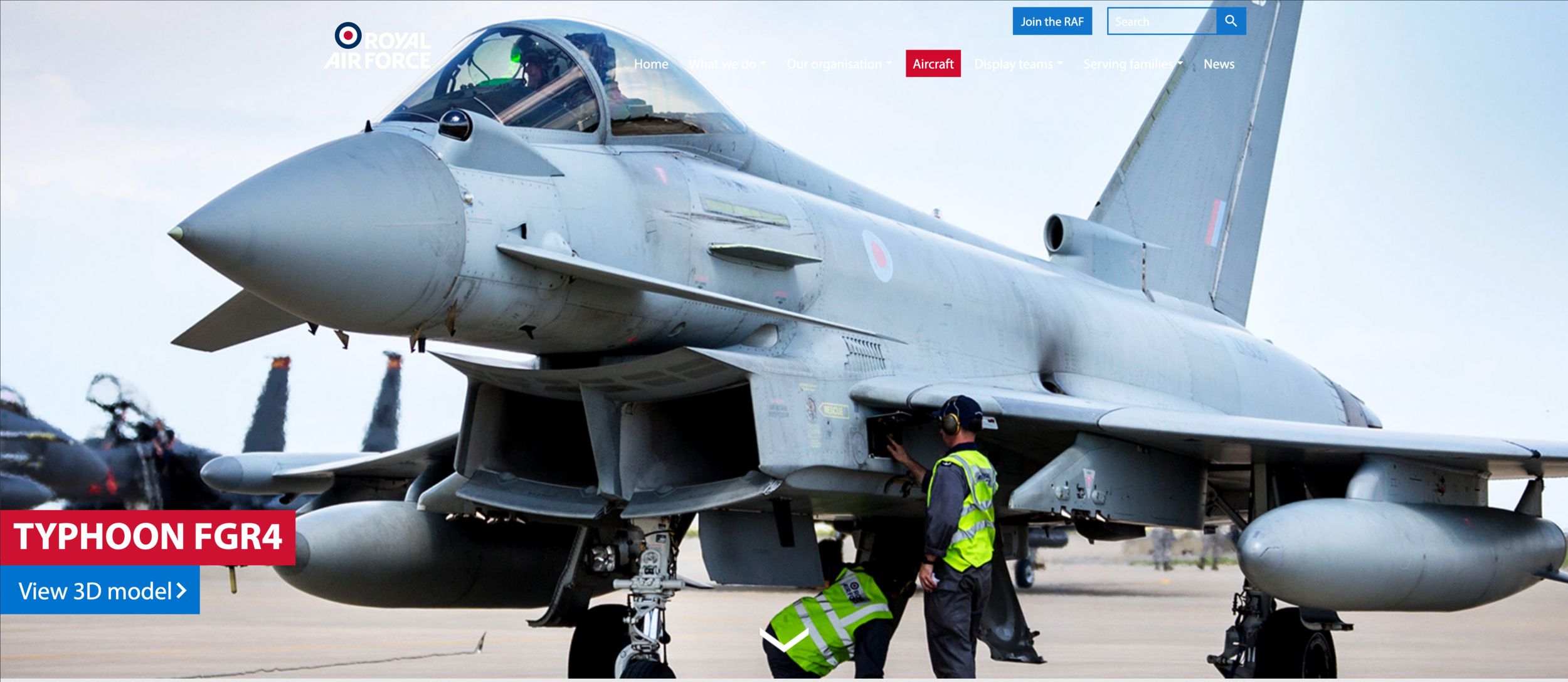 The Strike Defence Attack Capability of the Royal Air Force in 2020 - an RAF Typhoon FGR4 – Image Courtesy of Royal Air Force Careers 2020