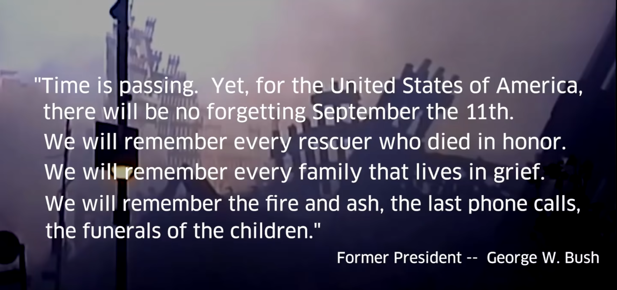 The Forty-Third President of the United States of America