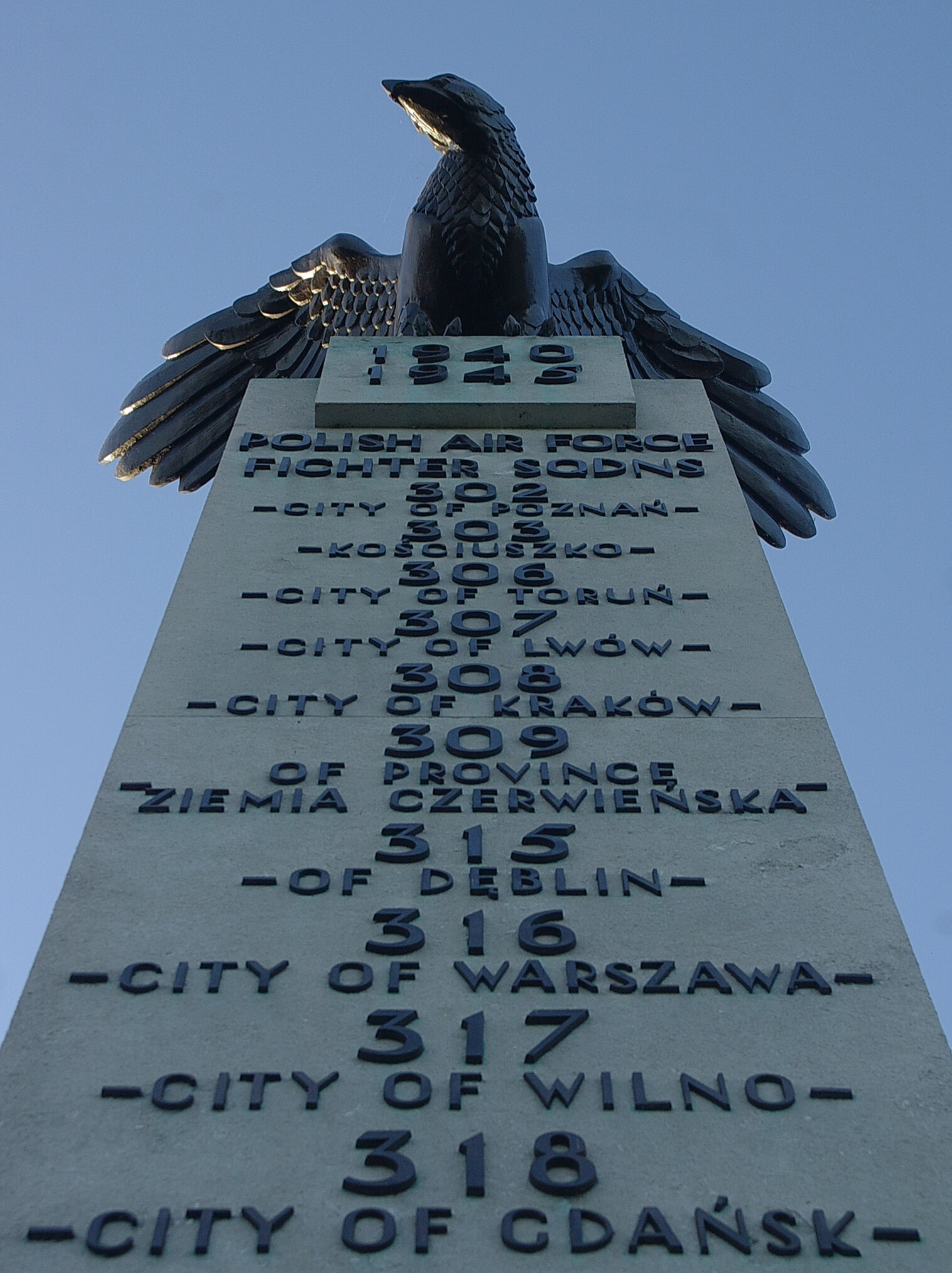 RAF 80 Poland's War Memorial ~ Standing Sentinel