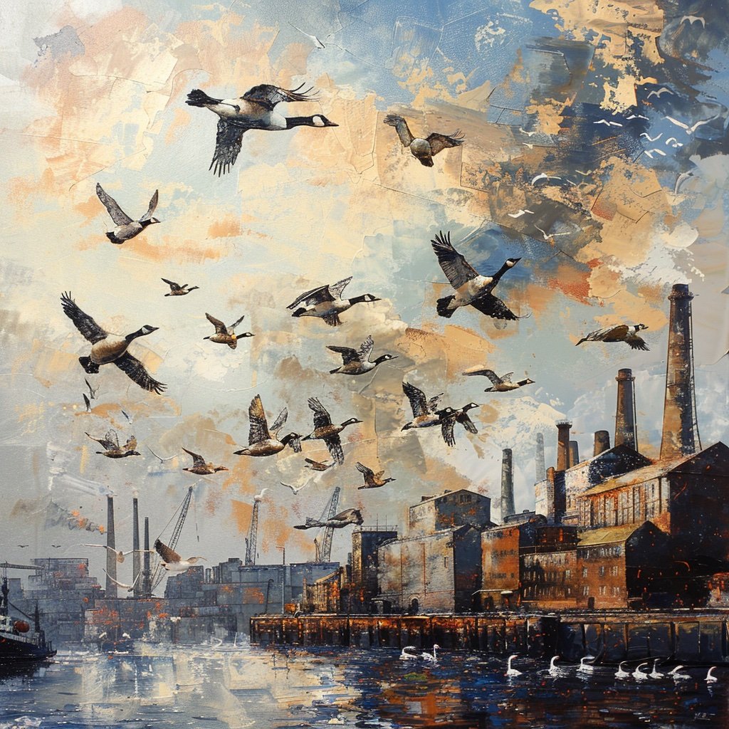 Geese Over Liverpool Docks 5.jpg