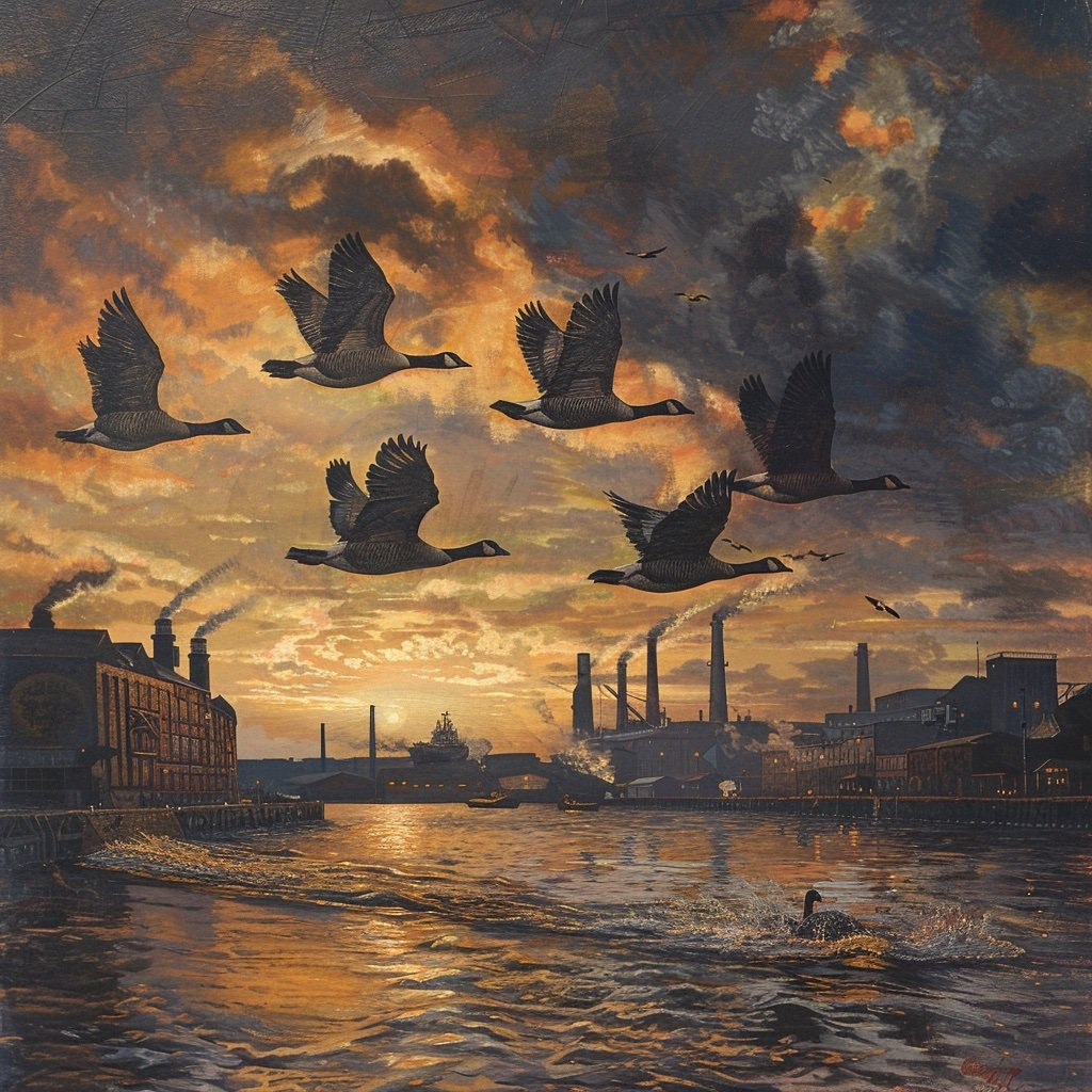 Geese Over Liverpool Docks 6.jpg