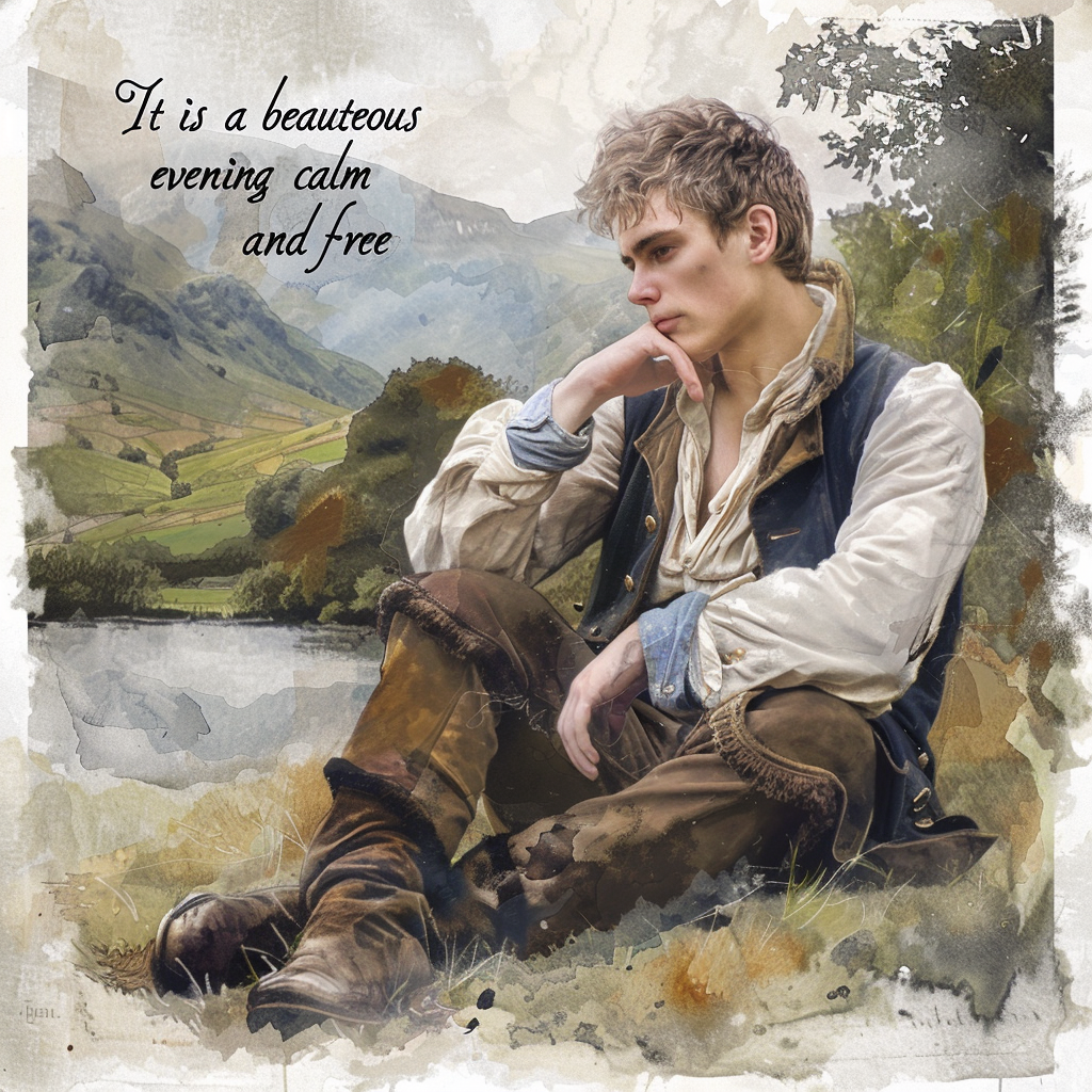 Wordsworth Beauteous Evening circa 1790 aged 20 3.png