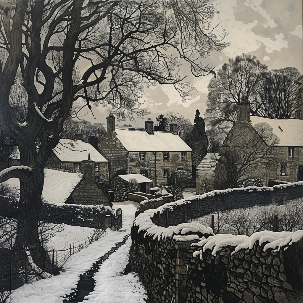 Portrait of Cotswolds on Canvas in Winter 4.png