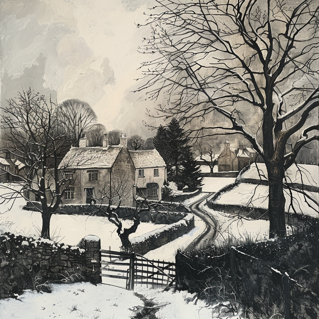 Portrait of Cotswolds on Canvas in Winter 1.png