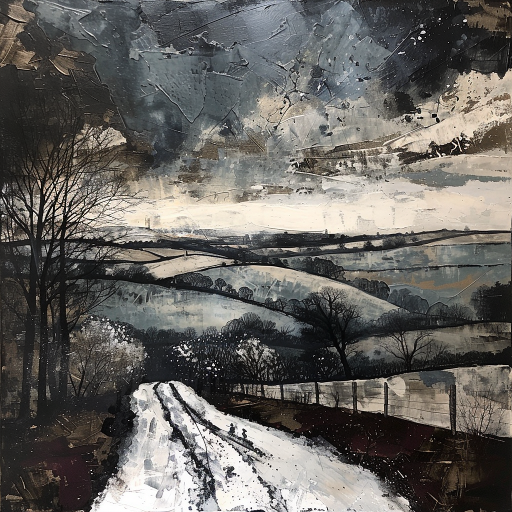 Portrait of Cotswolds on Canvas in Winter 6.png