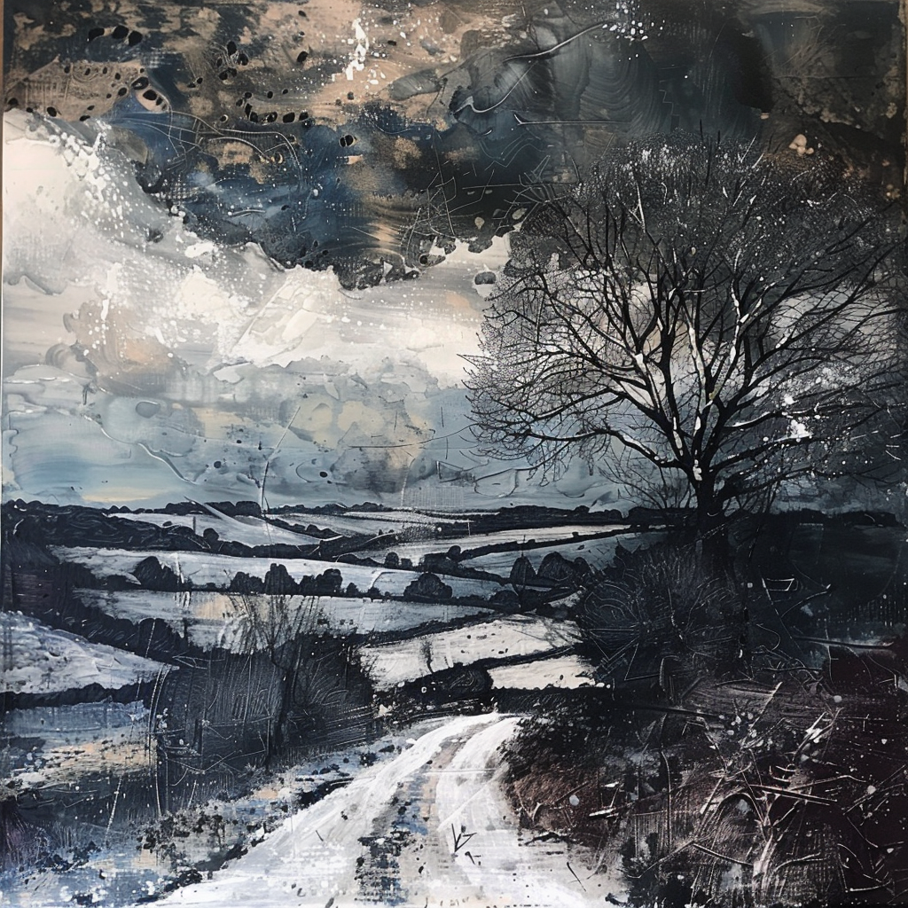 Portrait of Cotswolds on Canvas in Winter 10.png