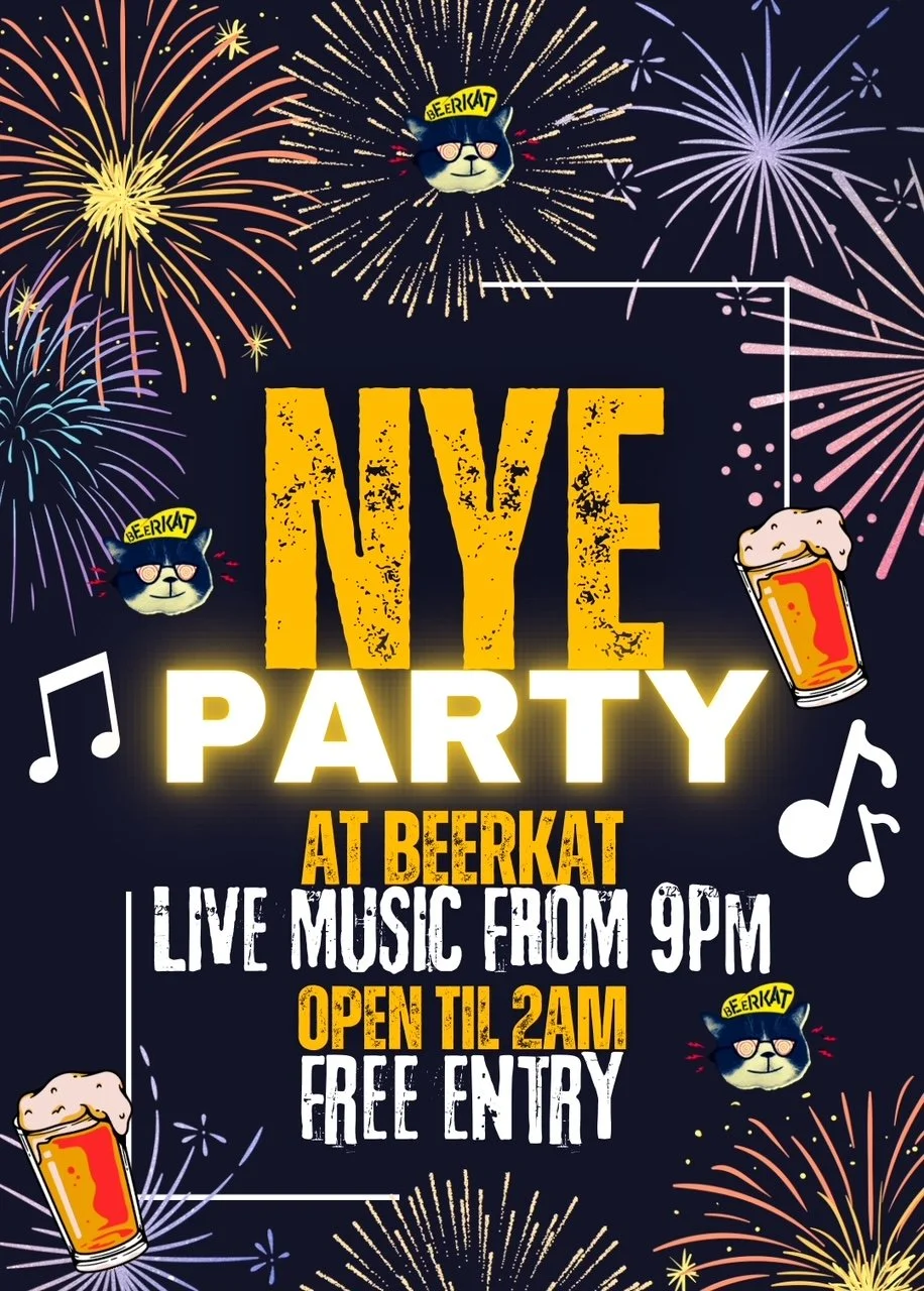 New Years Party at Beerkat - Live Music from 9:00PM