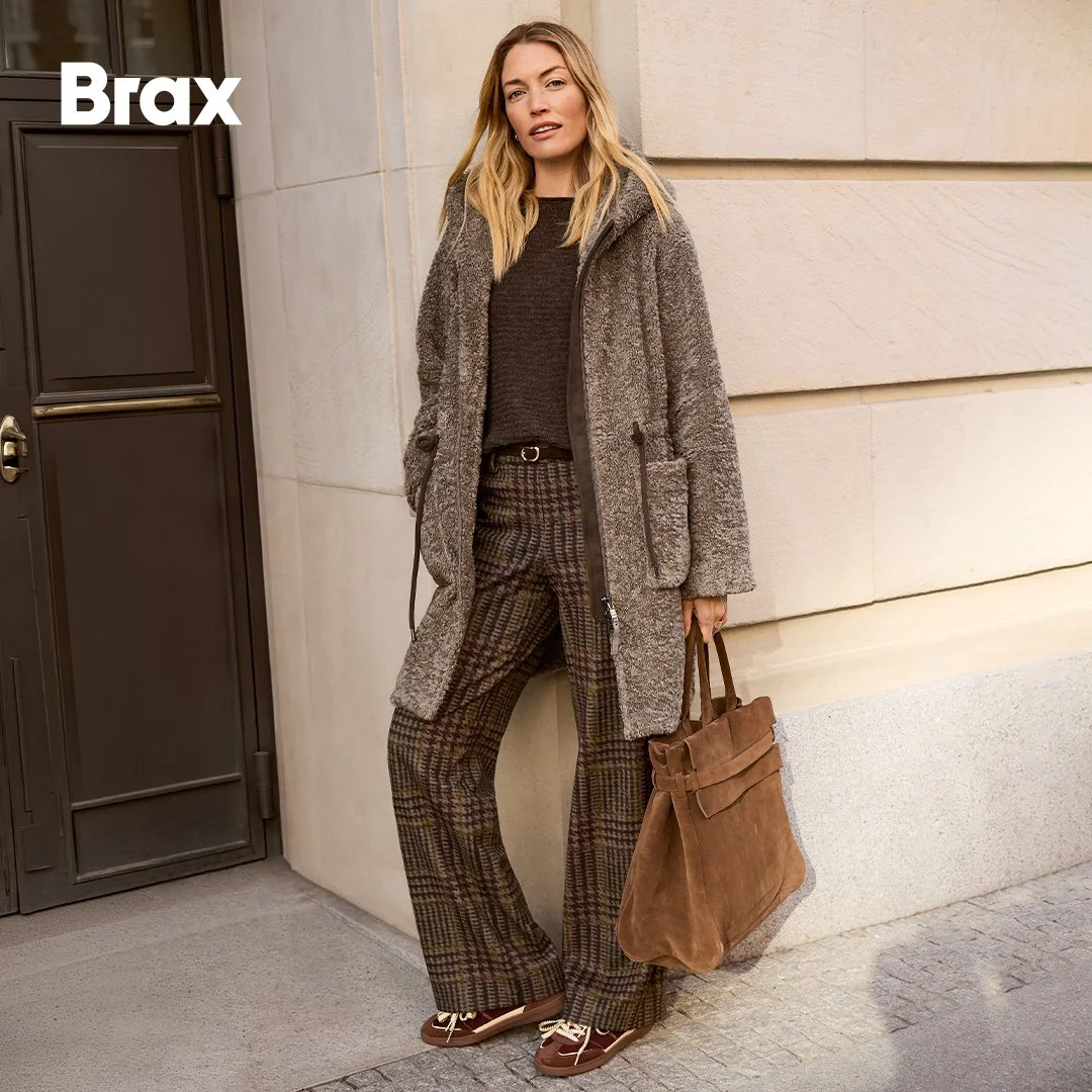 Stilsicher, gem&uuml;tlich und zeitlos: Das ist dein perfekter Layering-Look f&uuml;r k&uuml;hle Tage. 🍂 Mit der Jacke &bdquo;Jasmine&ldquo; und der Hose &bdquo;Maine&ldquo; von @Braxfashion kombinierst du W&auml;rme mit eleganter Struktur. Jetzt be